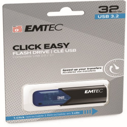 Emtec - Memoria USB B110 USB 3.2 Click&Easy - blu - ECMMD32GB113 - 32 GB