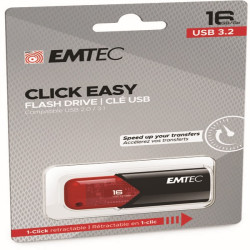 Emtec - Memoria USB B110 USB 3.2 Click&Easy - rosso - ECMMD16GB113 - 16 GB