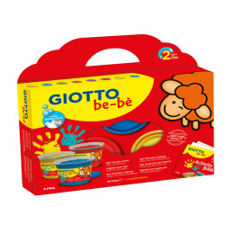 Supercolori a dita - 100 ml  - rosso, blu, giallo - Giotto - conf. 3 pezzi
