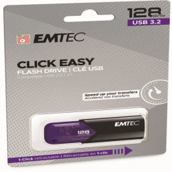 Emtec - Memoria USB B110 USB 3.2 Click&Easy - viola - ECMMD128GB113 - 128 GB