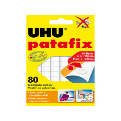 Supporti in gomma adesiva UHU Patafix - bianco - UHU - conf. 80 pezzi
