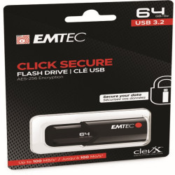 Emtec - Memoria USB B120 Click&Secure - ECMMD64GB123 - 64 GB