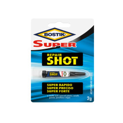 Colla istantanea Super Repair Shot - 2 gr - trasparente - Bostik