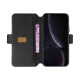 Celly PrestigeM PRESTIGEM998BK - Flip cover per cellulare - poliuretano - nero - per Apple iPhone XR