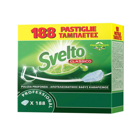 Tabs per lavastoviglie - Svelto - fustino da 188 tabs da 10 gr