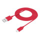 Celly PRO [COMPACT] - Cavo USB - USB (M) a Micro-USB Tipo B (M) - 2.4 A - 1 m - rosso