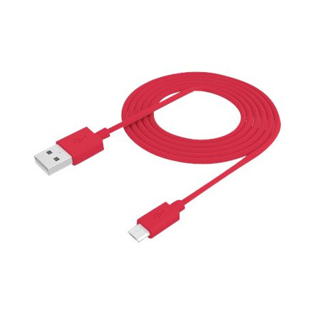 Celly PRO [COMPACT] - Cavo USB - USB (M) a Micro-USB Tipo B (M) - 2.4 A - 1 m - rosso