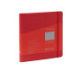 Taccuino Ecoqua Plus - con elastico - spiralato - A5 - 70 fogli - righe - lampone - Fabriano