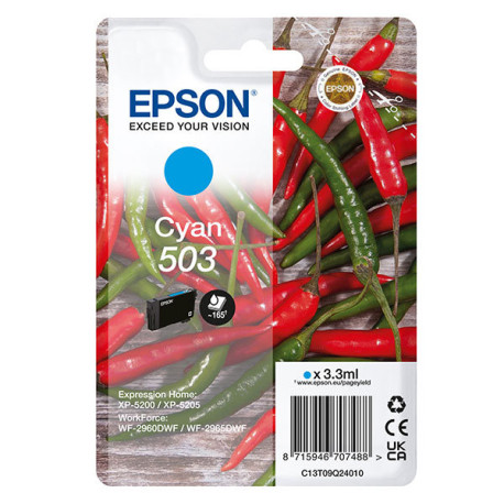 Epson - Cartuccia - Ciano - 503 - C13T09Q24010 - 3,3 ml