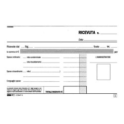 Edipro - Blocco ricevute condiminiali - 33 fogli - 99 x 170 mm - tripla