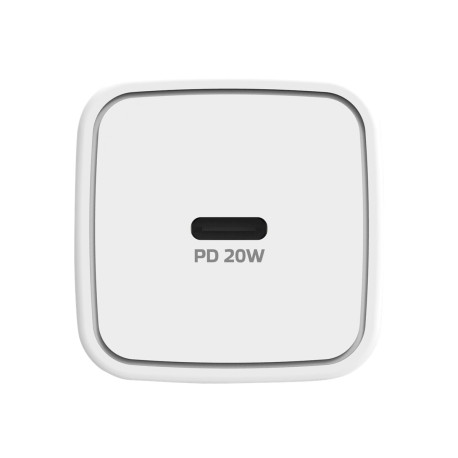Celly ProPower Wall charger - Alimentatore - 20 Watt - PD (USB-C) - sul cavo: Lightning - bianco - Europa - per Apple iPad/iPho