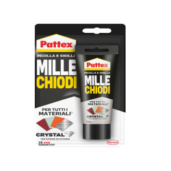 Colla Pattex Millechiodi Crystal - 90 gr - trasparente - Pattex