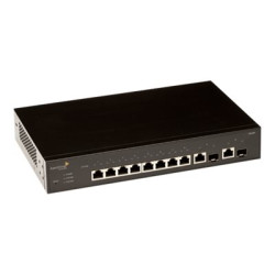 Aerohive Networks SR2208P - Switch - gestito - 8 x 10/100/1000 (PoE+) + 2 x SFP combinato - desktop, montabile su rack - PoE+ (