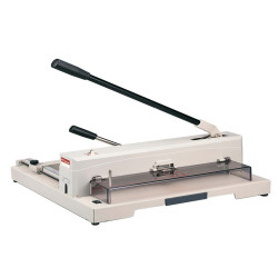 Taglierina a leva alti spessori 3943 - con blocca lama - 26,5 x 45 x 47,5 cm - 370 mm (A3) - 150 fogli - grigio - Titanium