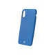 Celly Soft Matt Smart Care - Cover per cellulare - TPU (poliuretano termoplastico) - blu - per Apple iPhone X, XS