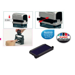 Tampone di ricambio 6/4911 - blu - Trodat - conf. 3 pezzi