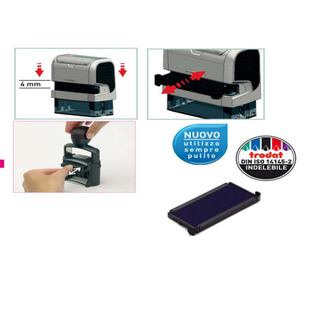 Tampone di ricambio 6/4913 - blu - Trodat - conf. da 3 pezzi