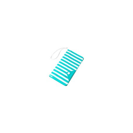 Celly SPLASHWALLETTF - Flip cover per cellulare - trasparente, turchese