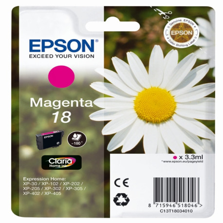 Epson - Cartuccia ink - 18 - Magenta - C13T18034012 - 3,3ml