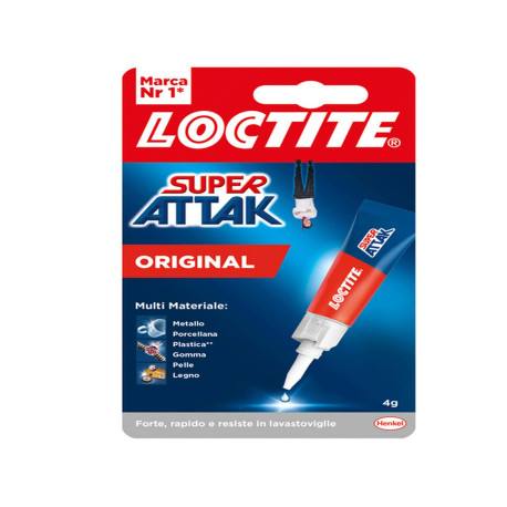 Colla Super Attak Original - 4 gr - trasparente - Loctite