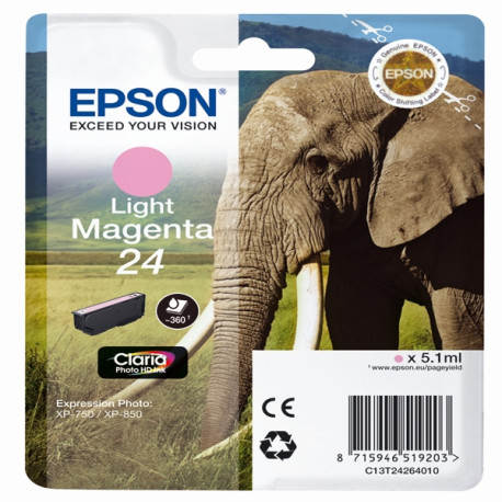Epson - Cartuccia ink - 24 - Magenta chiaro - C13T24264012 - 5,1ml