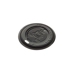Tappo per bicchiere da 115 ml - polistirene - nero - Leone - conf. 1000 pezzi