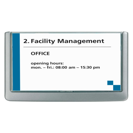 Targa per porte/pareti Click Sign - 14,9 x 10,6 cm - Durable