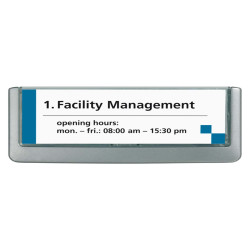 Targa per porte/pareti Click Sign - 14,9 x 5,3 cm - Durable