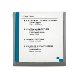 Targa per porte/pareti Click Sign - 21  x  29,7 cm (A4) - Durable