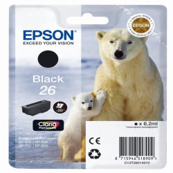 Epson - Cartuccia ink - 26 - Nero - C13T26014012 - 6,2ml