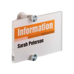 Targa per porte/pareti Crystal Sign - 14,8 x 10,5 cm - Durable