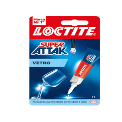 Colla Super Attak Vetro - 3 gr - trasparente - Loctite