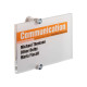 Targa per porte/pareti Crystal Sign - 21 x 14,8 cm - Durable