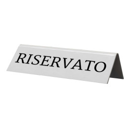 Targhetta RISERVATO per tavoli - Securit - set 5 pezzi
