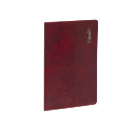 AGENDA MENS. 9X15 A LIBRETTO WEEKLY PATTERN BORDEAUX