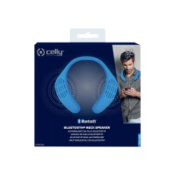 Celly UPNECKBK - Altoparlante cervicale - portatile - Bluetooth - 3 Watt - blu