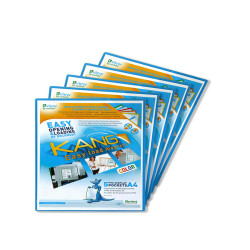 Tasca a L - con retro magnetico - A4 - blu - Djois - conf. 5 pezzi