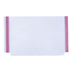 Tasche GS adesive con soffietto - PVC - 22 x 18 cm - trasparente - Sei Rota - conf. 10 pezzi