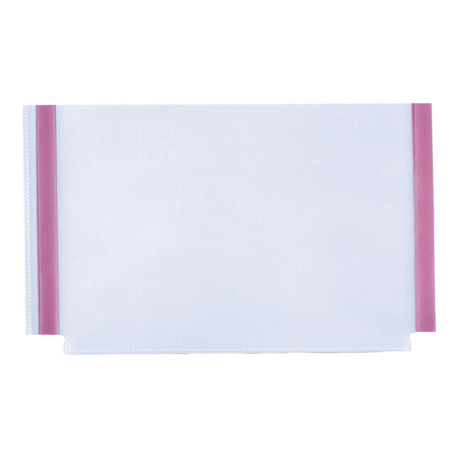Tasche GS adesive con soffietto - PVC - 22 x 18 cm - trasparente - Sei Rota - conf. 10 pezzi