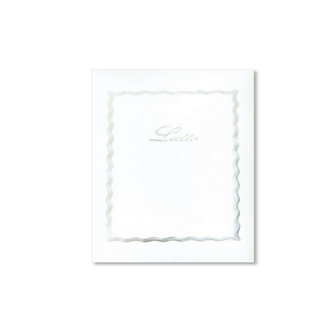 Taschetta 10 biglietti + 10 buste - Lutto - 9 x 14 cm - bianco - Rex Sadoch