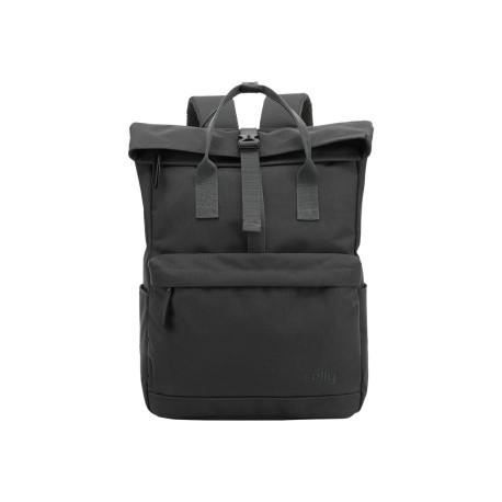 Celly VENTUREPACK - Zaino porta computer - with roll-top closure and snap buckle - 16" - grigio