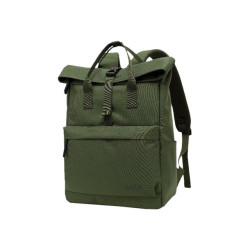 Celly VENTUREPACK - Zaino porta computer - with roll-top closure and snap buckle - 16" - verde