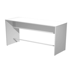 Tavolo alto Ristoro - 160 x 70 x 105 cm - bianco