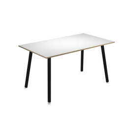 Tavolo alto Skinny Metal - 140 x 80 x 105 cm - nero/bianco