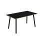Tavolo alto Skinny Metal - 140 x 80 x 105 cm - nero/nero venato