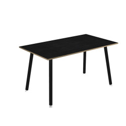 Tavolo alto Skinny Metal - 140 x 80 x 105 cm - nero/nero venato