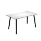 Tavolo alto Skinny Metal - 180 x 80 x 105 cm - nero/bianco