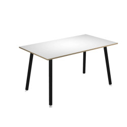 Tavolo alto Skinny Metal - 180 x 80 x 105 cm - nero/bianco