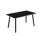 Tavolo alto Skinny Metal - 180 x 80 x 105 cm - nero/nero venato