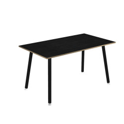 Tavolo alto Skinny Metal - 180 x 80 x 105 cm - nero/nero venato